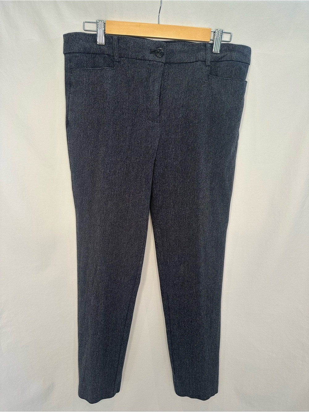LOFT Women's Dark Charcoal Straight-Leg Dress Pants